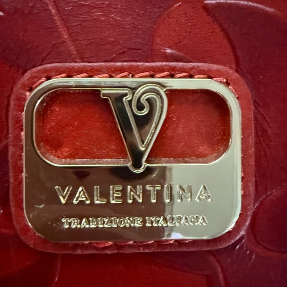 Valentina Scarlet Embossed Tote - Picture 2 of 3